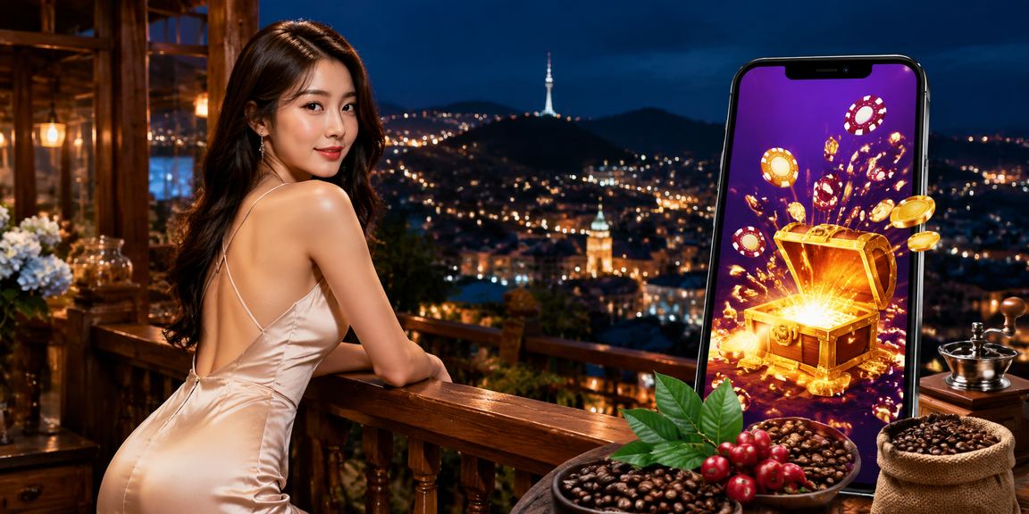 Người dùng Đà Lạt tham gia jackpot slot trên điện thoại bên tách cà phê buổi sáng
