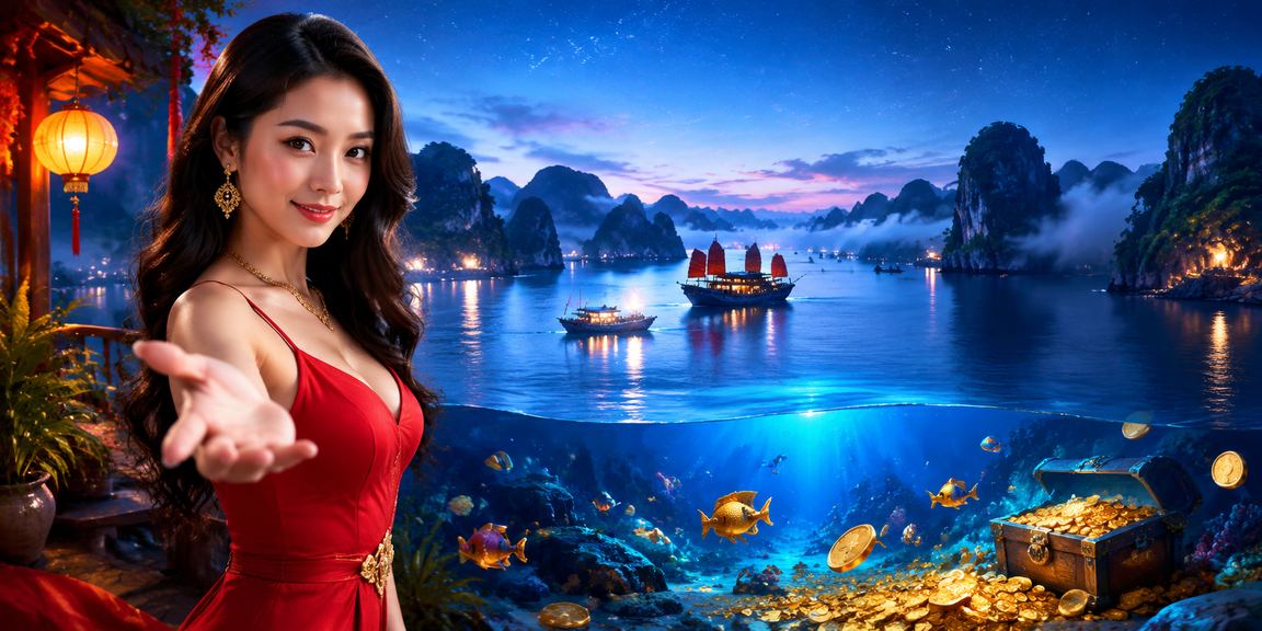 Không khí lễ hội casino và cá cược trên vịnh Hạ Long lung linh về đêm