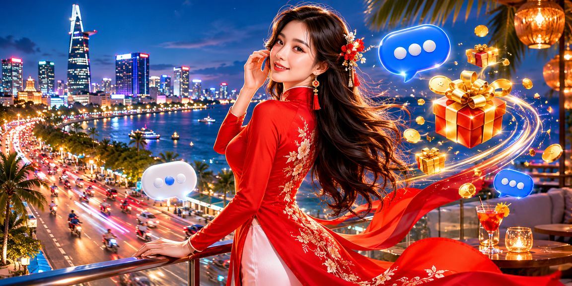 Người dùng TP. Hồ Chí Minh trải nghiệm cá cược trực tuyến h3bet với trang phục áo dài