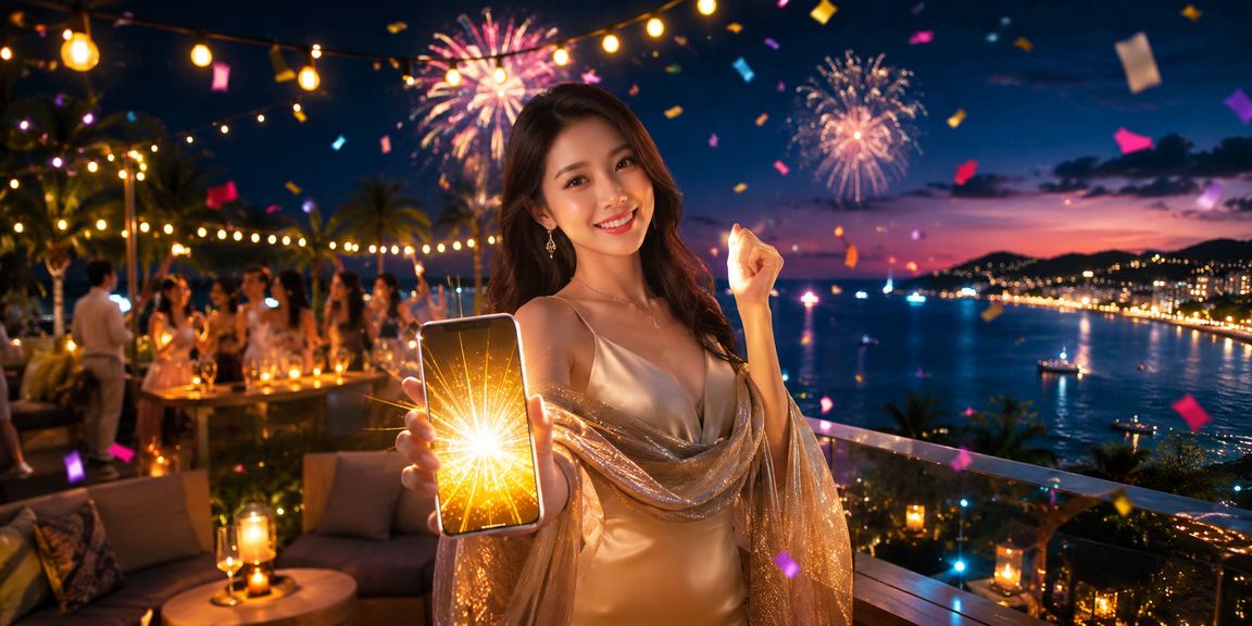 Người dùng Phú Quốc đăng ký tài khoản và nhận thưởng trên bãi biển